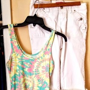 Tank and capri outfit